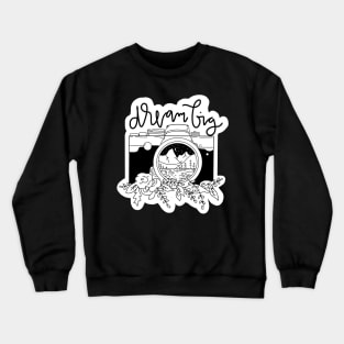 "dream big" boho camera illustration Crewneck Sweatshirt